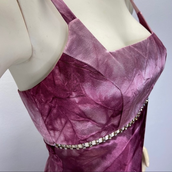 VTG Betsey & Adam 90’s Ombré Satin Prom Dress Sz 6 - Picture 3 of 6